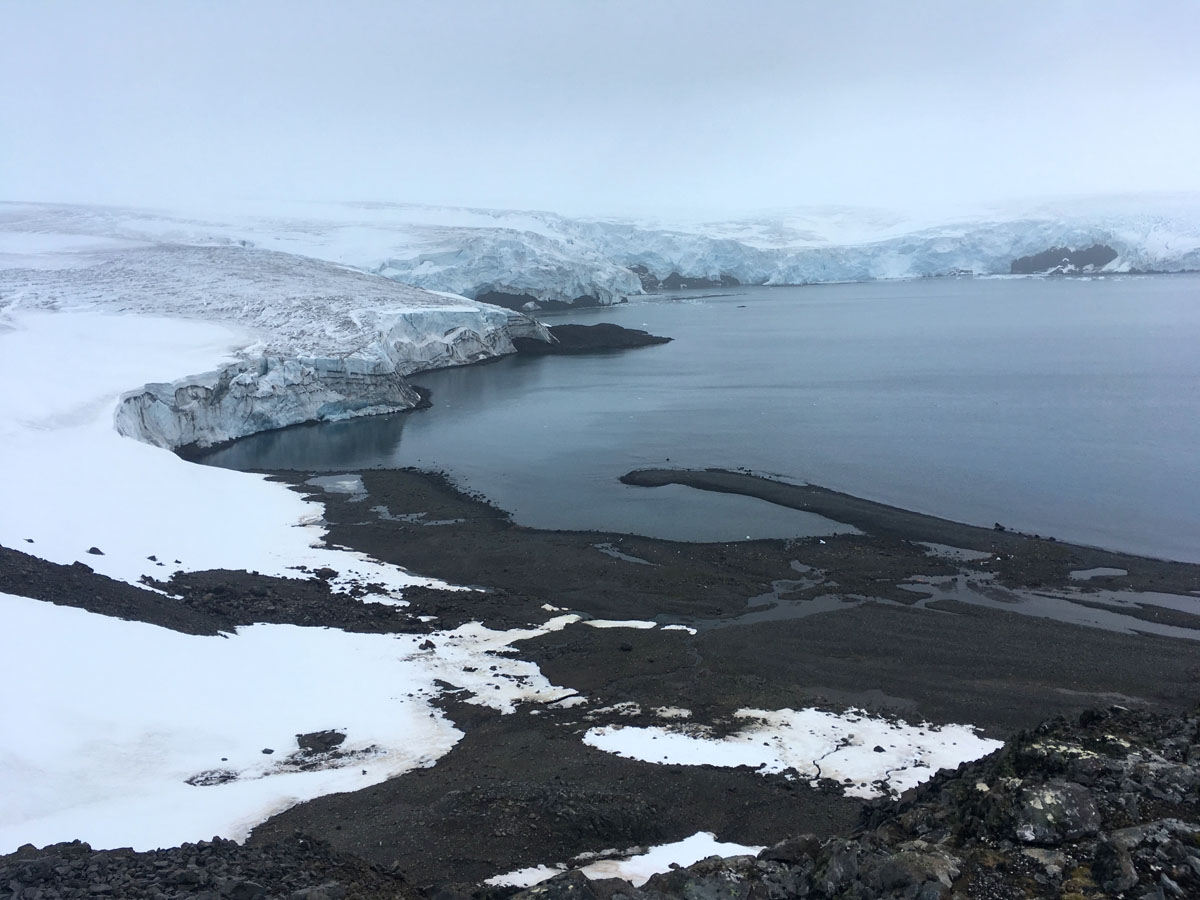 The Collins glacier on King George Island has retreated in the last 10 years and shows signs of fragility, in the Antarctic on February 2, 2018.