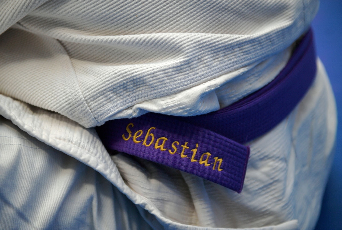 The author's judo belt.