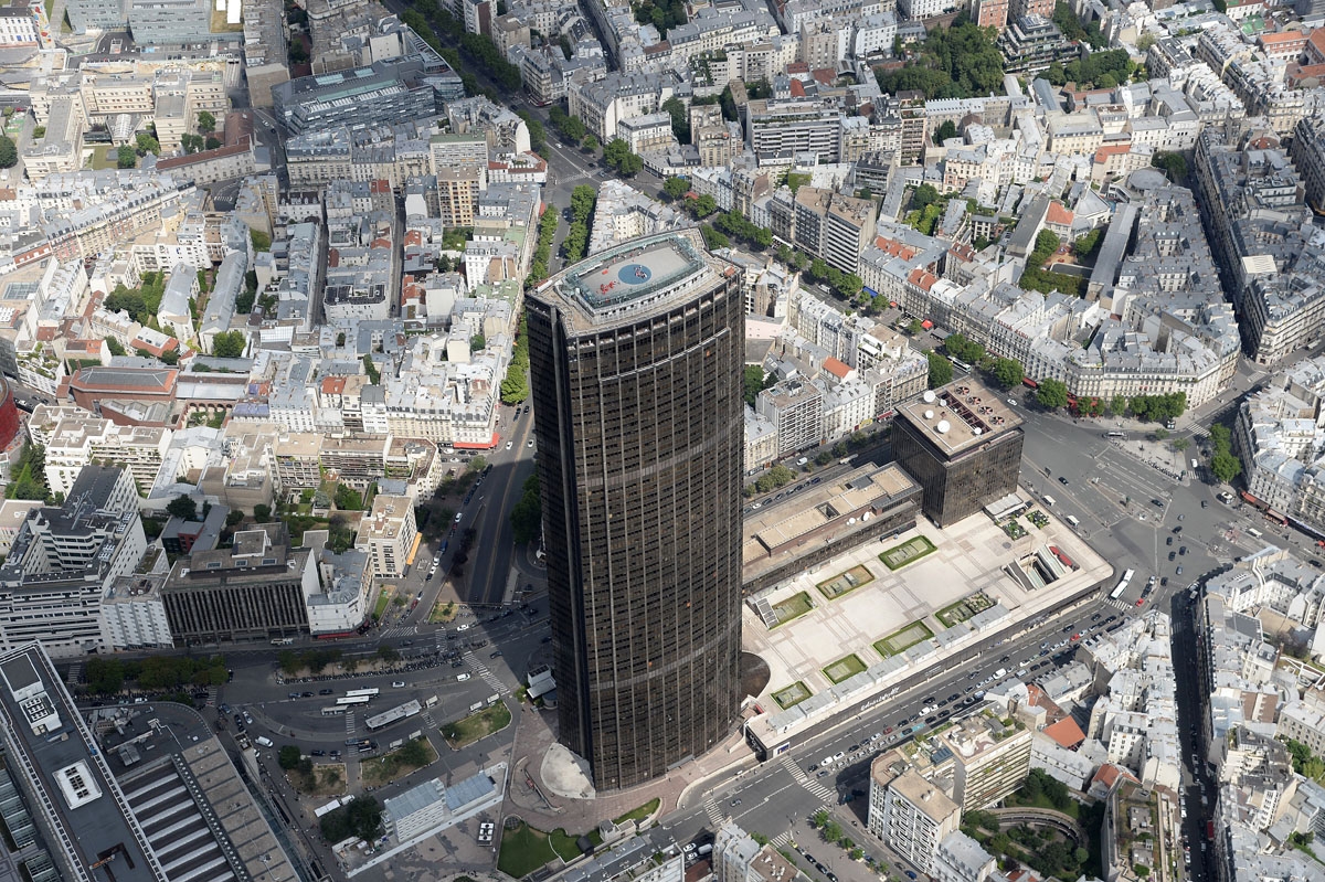 A picture taken on July 14, 2017, in Paris, shows the Tour Montparnasse.