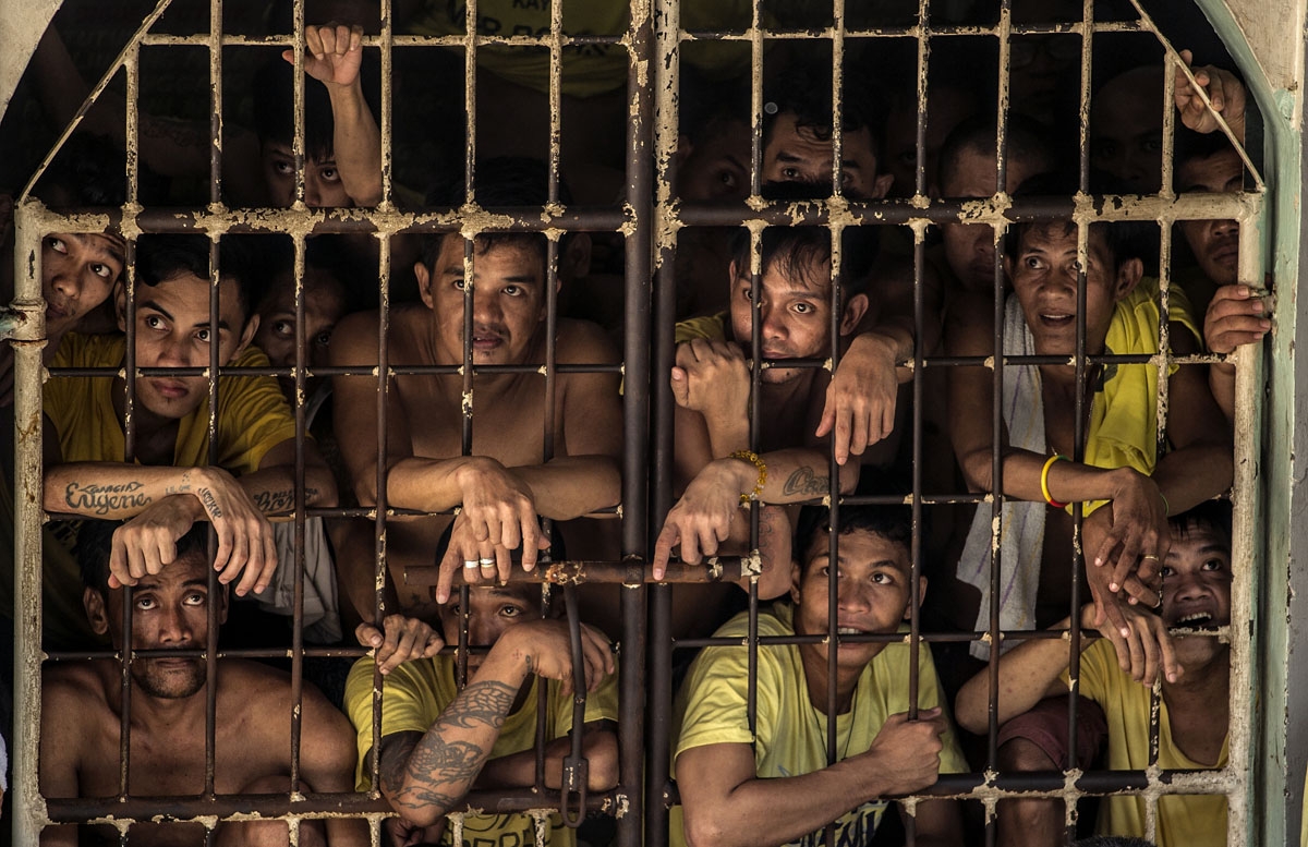 Le disumane condizioni di detenzione nelle carceri filippine dove la maggioranza dei detenuti sono legati al mondo della droga - Foto: AFP