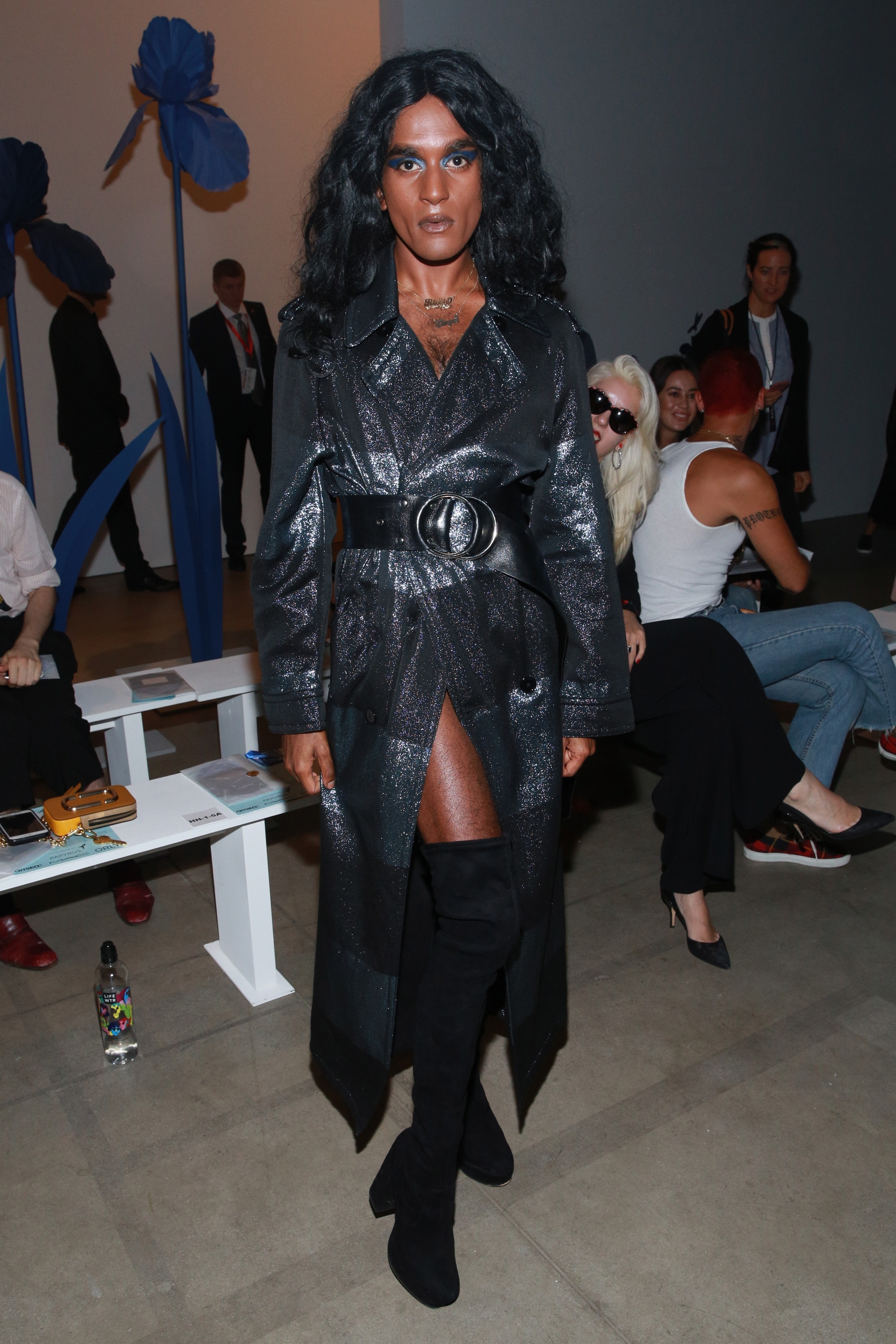 Richie Shazam en la NY Fashion Week, en septiembre de 2017