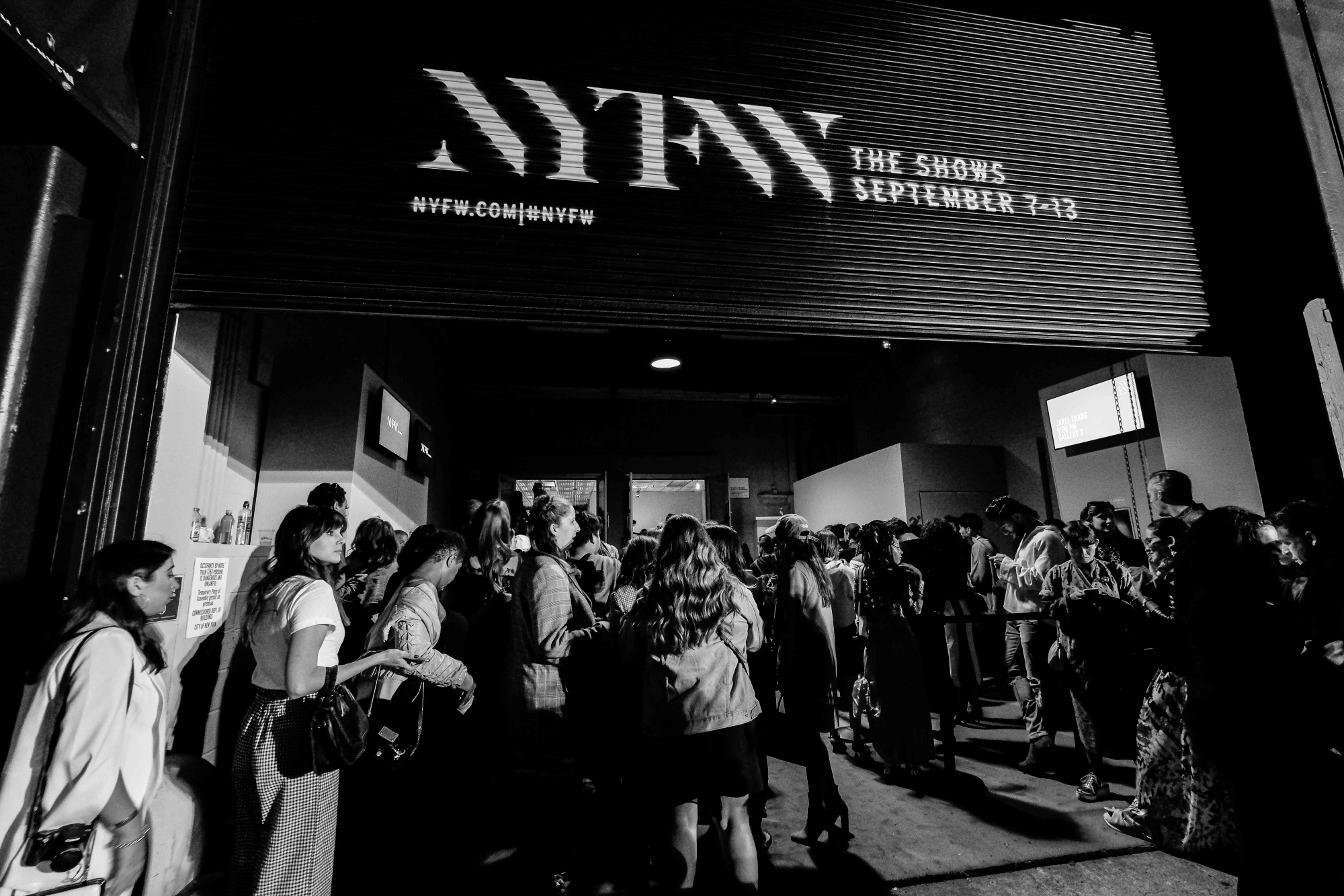 Entrada a un desfle de la New York Fashion Week, el 13 de septiembre de 2017