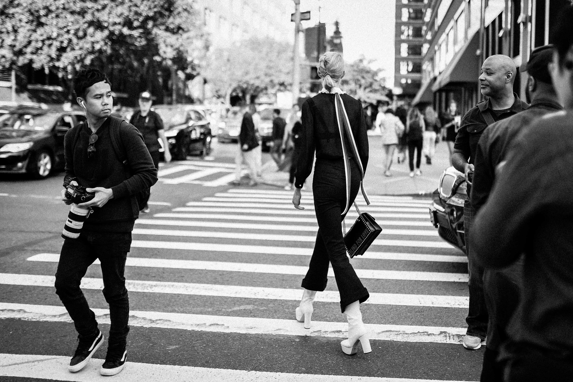 Imagen de las calles de Nueva York, durante la NY Fashion Week, en septiembre de 2017